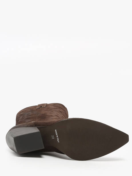 Santiago Laarzen Uit Leder The icona Bruin women TX160 ander zicht 4